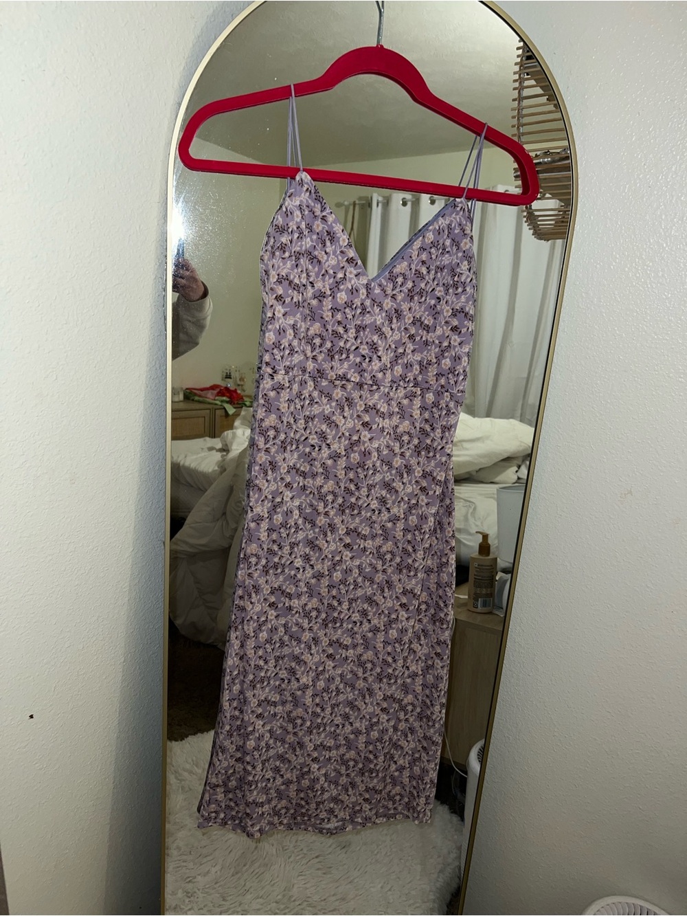 Lavender Floral Slip Dress